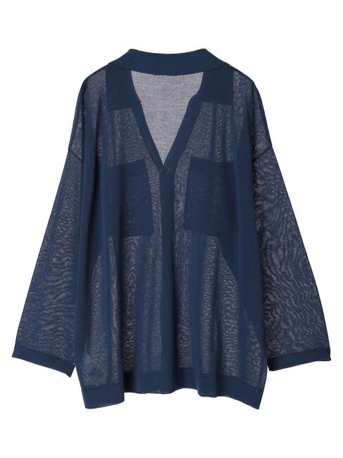 earth music&ecology「ポケットディテールシアーニットシャツ」|シャツ・ブラウス|