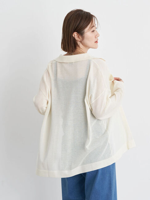 earth music&ecology「ポケットディテールシアーニットシャツ」|シャツ・ブラウス|