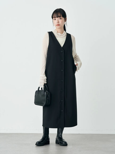 earth music&ecology「格子柄レースプルオーバー」|Tシャツ・カットソー|