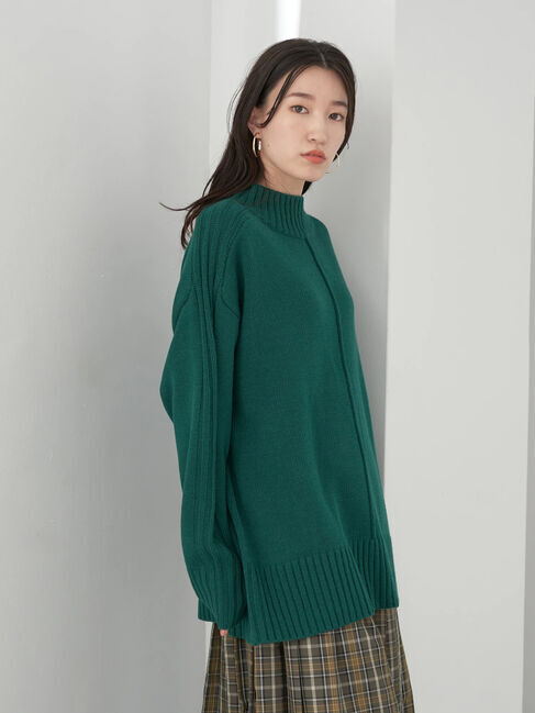 earth music&ecology「ミドルゲージニットチュニック」|ニット・セーター|