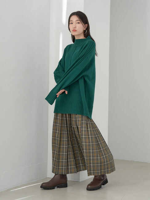 earth music&ecology「ミドルゲージニットチュニック」|ニット・セーター|