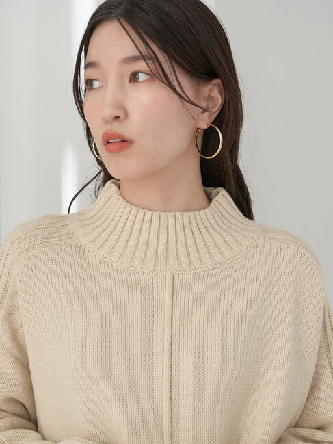 earth music&ecology「ミドルゲージニットチュニック」|ニット・セーター|