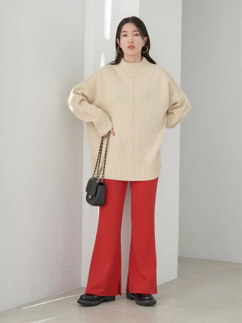 earth music&ecology「ミドルゲージニットチュニック」|ニット・セーター|