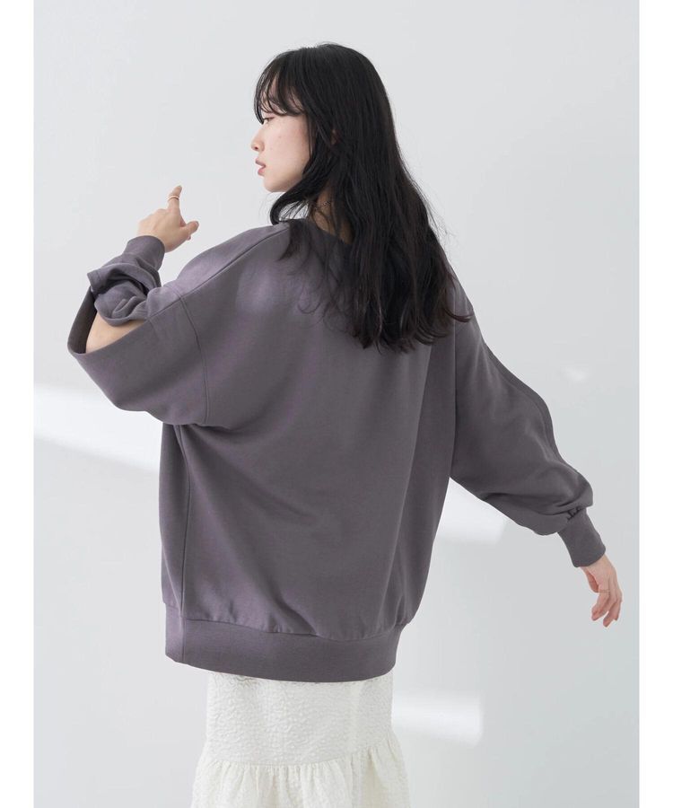 earth music&ecology「袖スリットスウェット」|Tシャツ・カットソー|