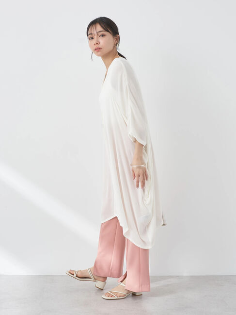 earth music&ecology「レーヨンビッグシャツチュニック」|チュニック|