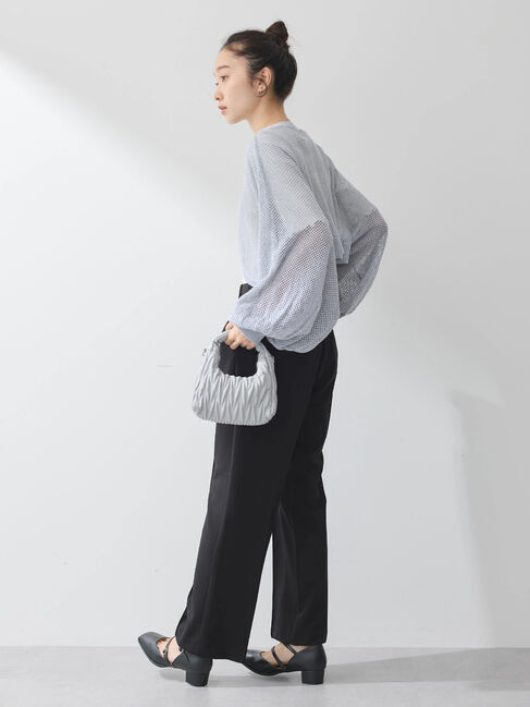 earth music&ecology「リボンメッシュボレロ」|カーディガン|