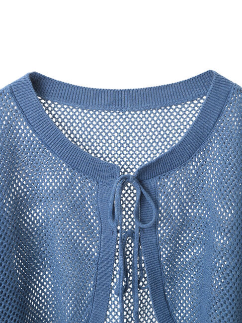 earth music&ecology「リボンメッシュボレロ」|カーディガン|