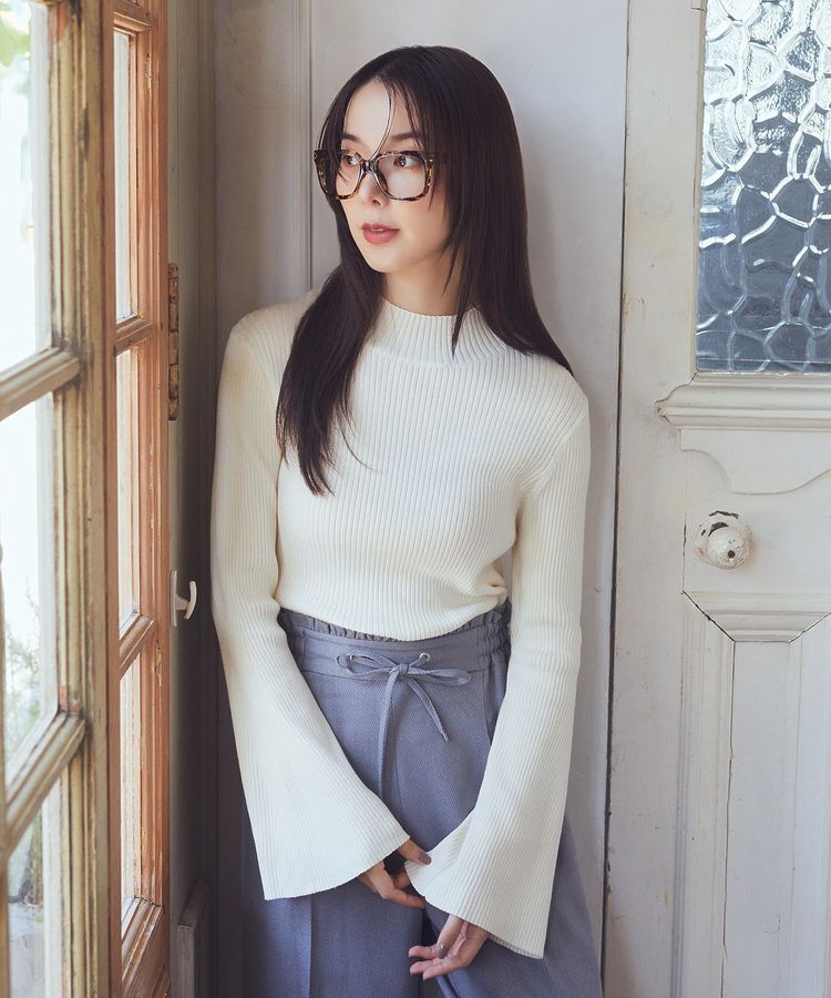 earth music&ecology「フレアスリーブプルオーバー」|ニット・セーター|