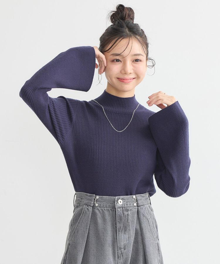 earth music&ecology「フレアスリーブプルオーバー」|ニット・セーター|