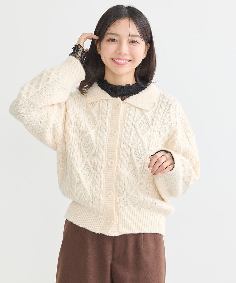 earth music&ecology「あったかレースプルオーバー」|Tシャツ・カットソー|