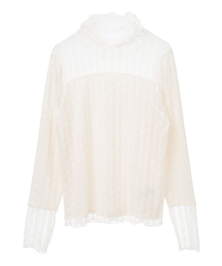 earth music&ecology「あったかレースプルオーバー」|Tシャツ・カットソー|