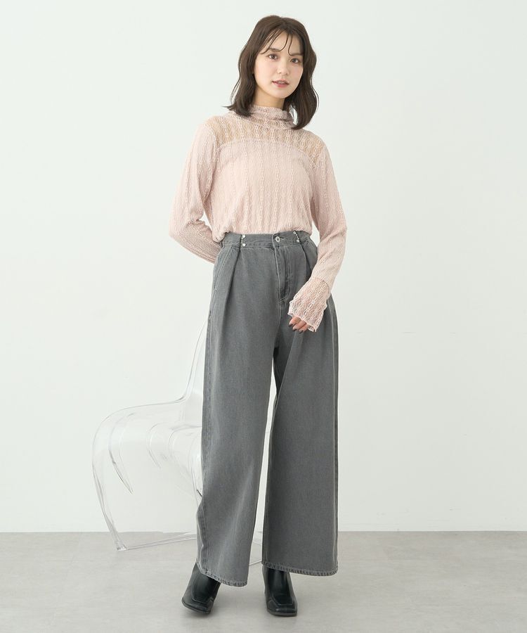 earth music&ecology「あったかレースプルオーバー」|Tシャツ・カットソー|