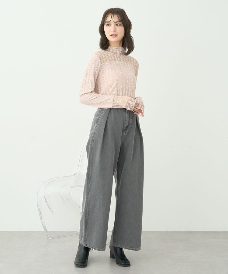 earth music&ecology「あったかレースプルオーバー」|Tシャツ・カットソー|