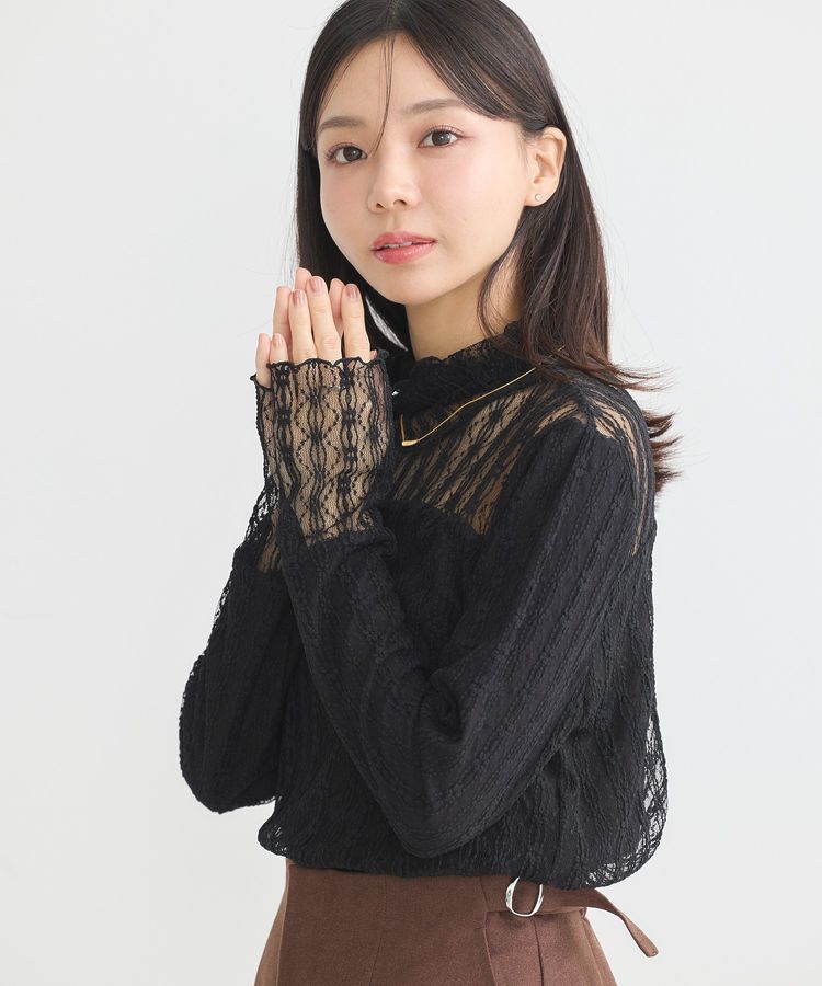 earth music&ecology「あったかレースプルオーバー」|Tシャツ・カットソー|