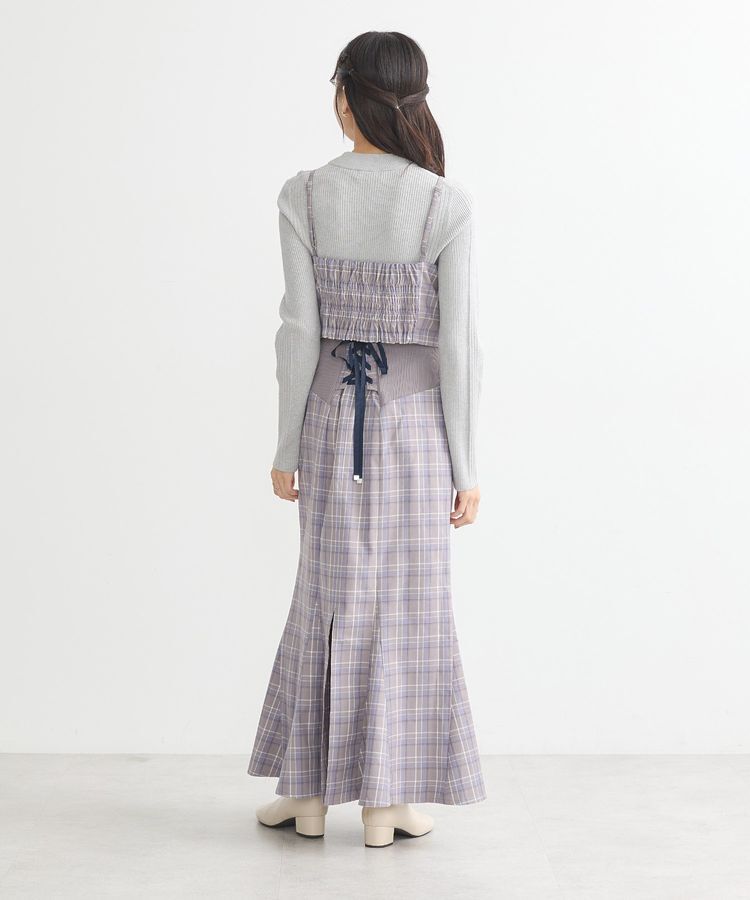 earth music&ecology「リボンドレープビスチェ」|ベスト・ジレ|