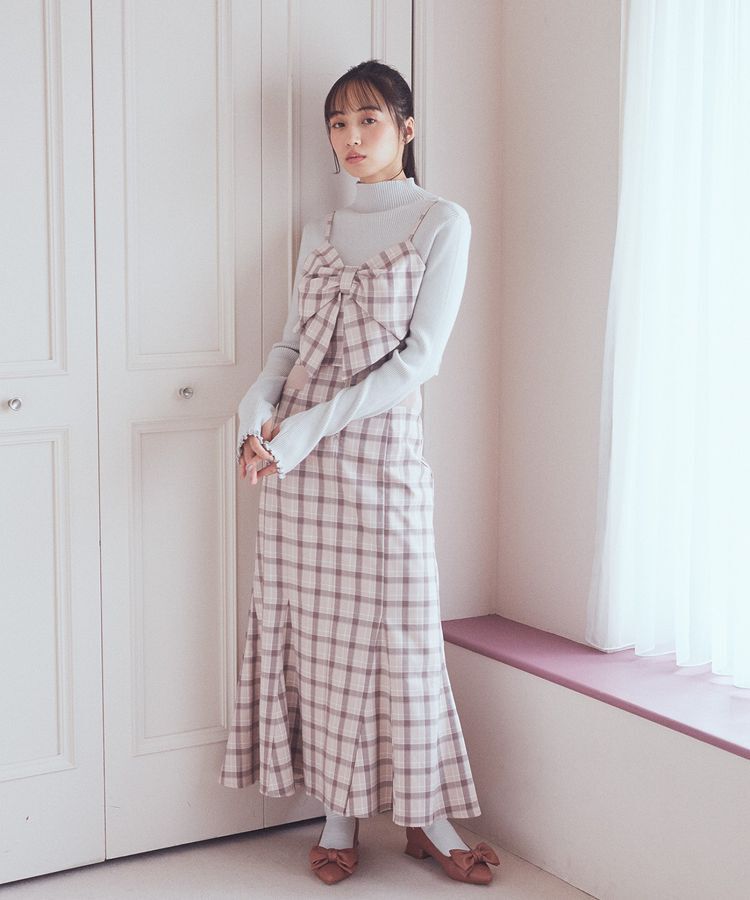 earth music&ecology「リボンドレープビスチェ」|ベスト・ジレ|