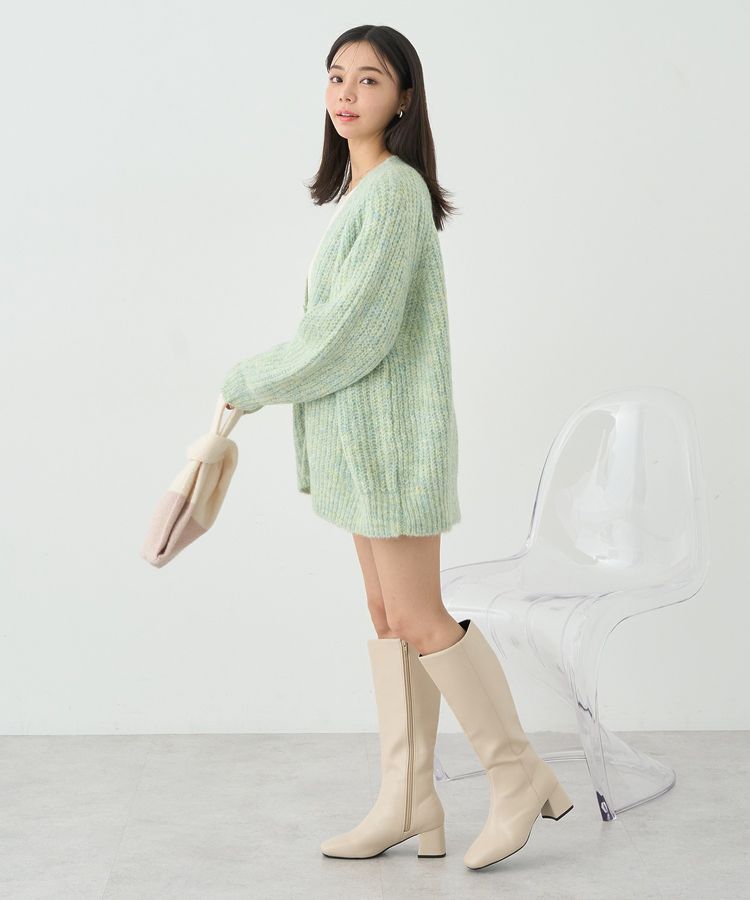 earth music&ecology「ふわふわMIXヤーンカーディガン」|カーディガン|