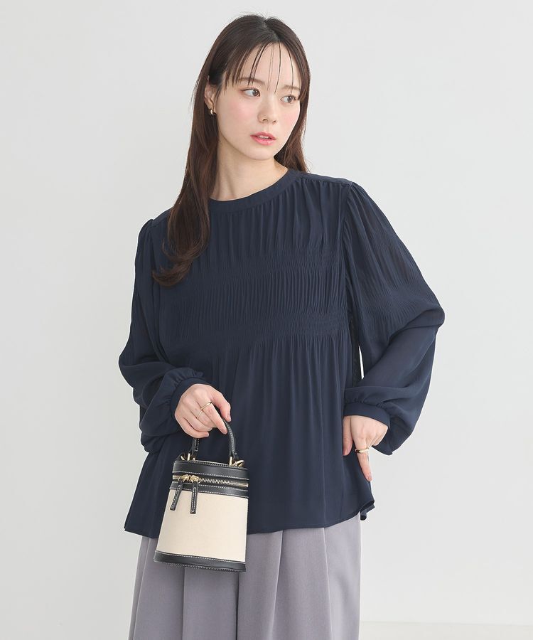 earth music&ecology「マジョリカプリーツブラウス」|シャツ・ブラウス|