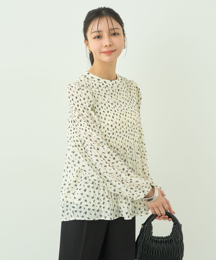 earth music&ecology「マジョリカプリーツブラウス」|シャツ・ブラウス|