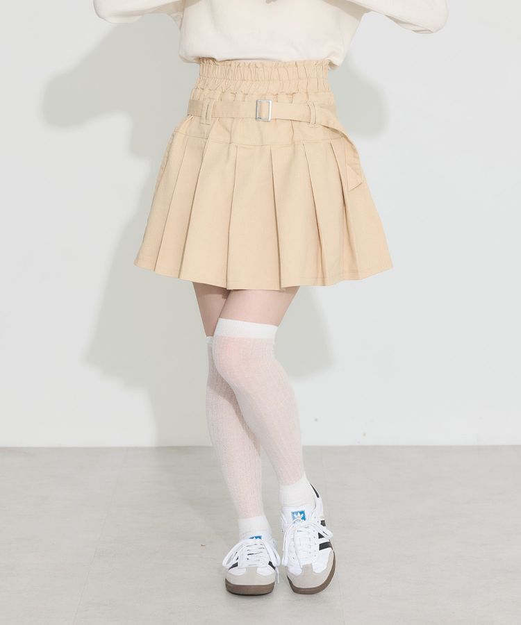 earth music&ecology「デニムプリーツスカパン」|スカート|