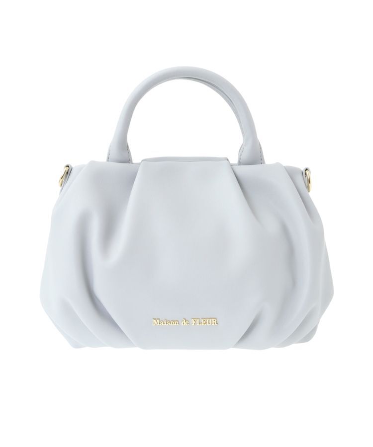 Maison de FLEUR「カラフルショルダーバッグ」|ショルダー・メッセンジャー|グレイッシュブルー
