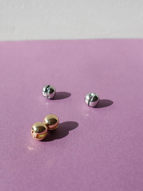  「ラウンドメタルマグネットイヤリング」|その他|