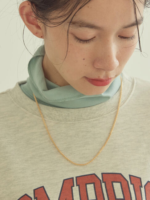  「シャイニーデザインチェーンネックレス」|ネックレス|