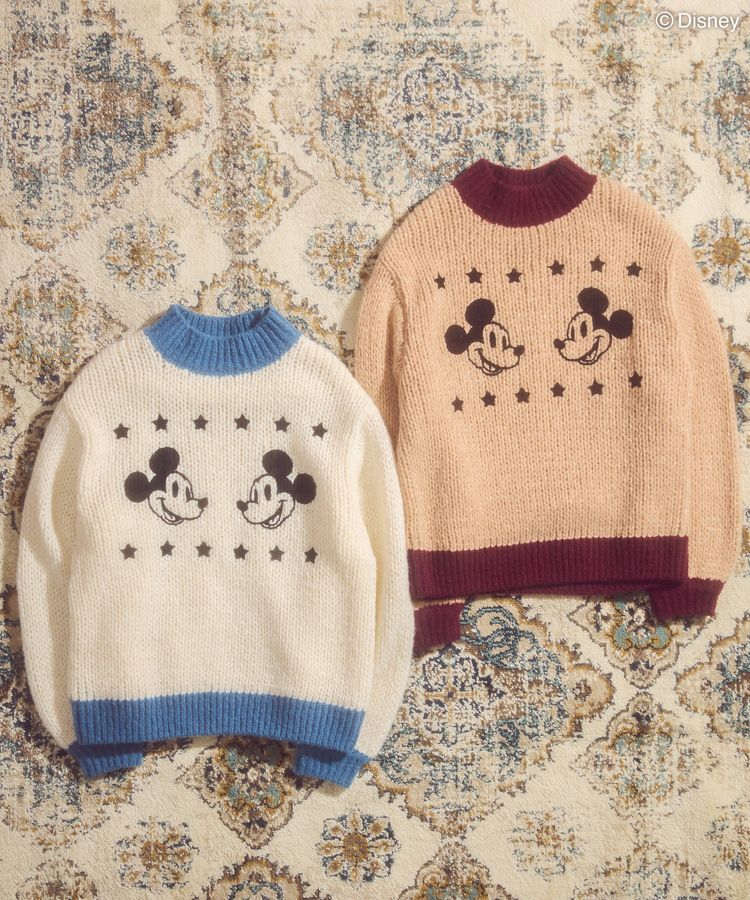 AMERICAN HOLIC「刺繍チャンキーニット/Disney」|ニット・セーター|