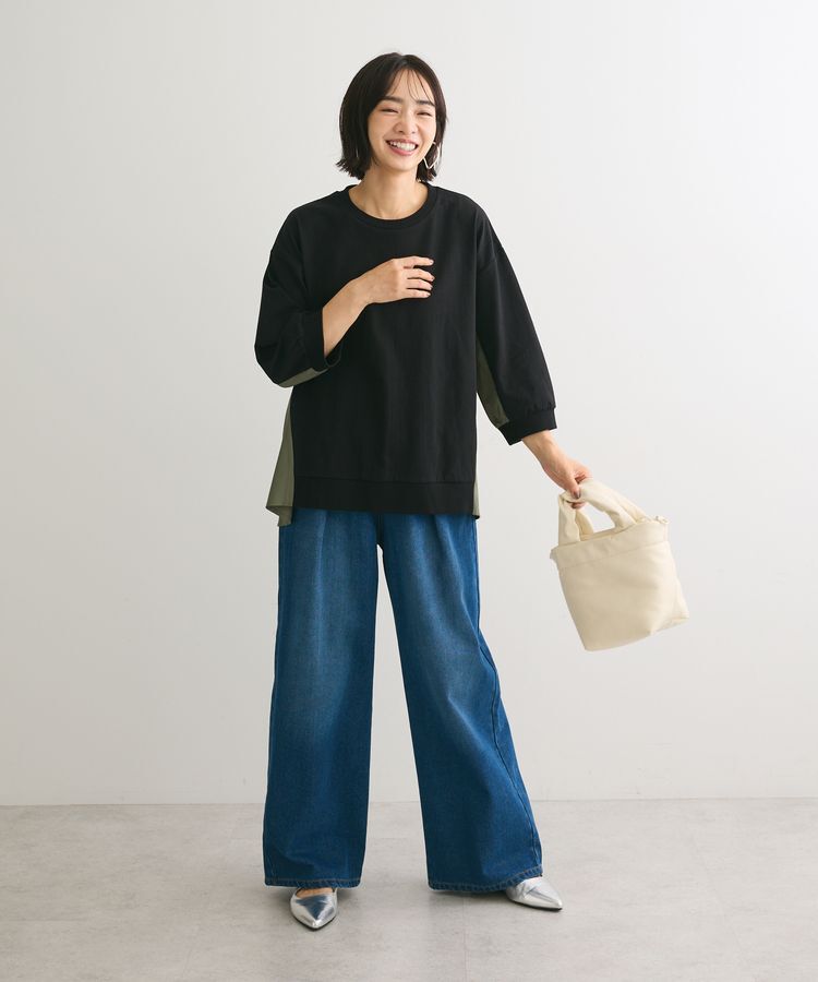 Green Parks「布帛切り替えフレアカットプルオーバー」|Tシャツ・カットソー|