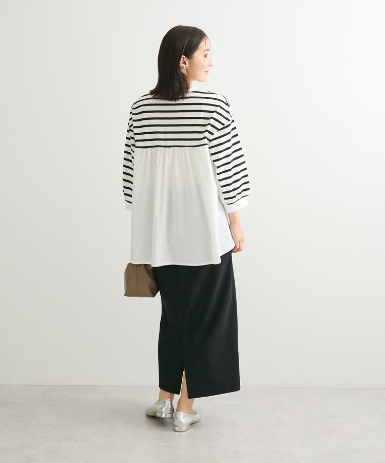 Green Parks「布帛切り替えフレアカットプルオーバー」|Tシャツ・カットソー|