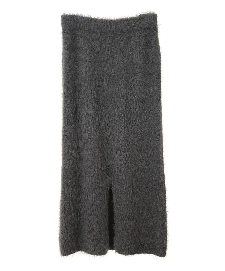 Green Parks「・Petit Fleur シャギーニットスカート」|タイト|