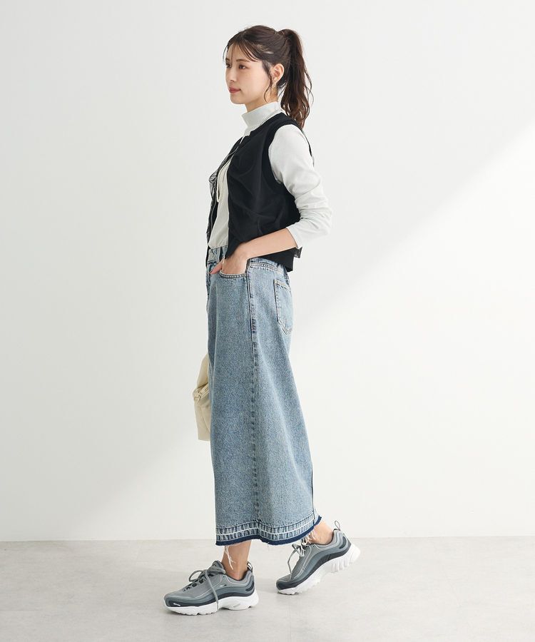 armonia「チュールドッキングニットzipベスト」|ベスト・ジレ|