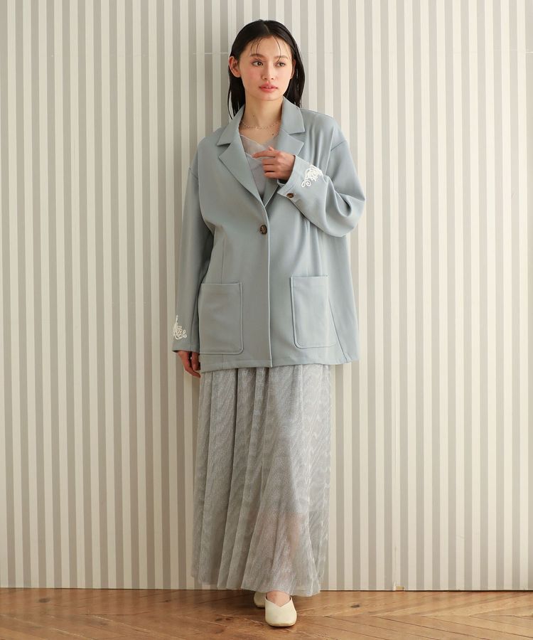 Green Parks「・ELENCARE DUE 袖コード刺繍ジャケット」|テーラードジャケット|