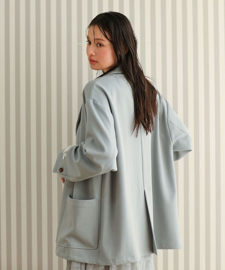 Green Parks「・ELENCARE DUE 袖コード刺繍ジャケット」|テーラードジャケット|