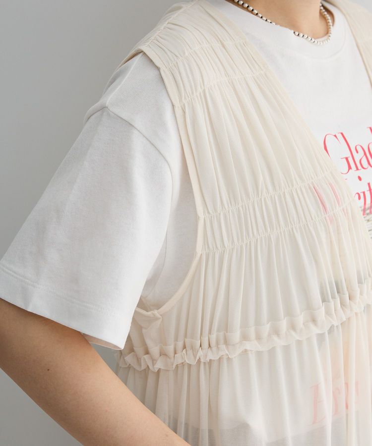 Green Parks「メッシュシャーリングレイヤーワンピース」|ワンピース|