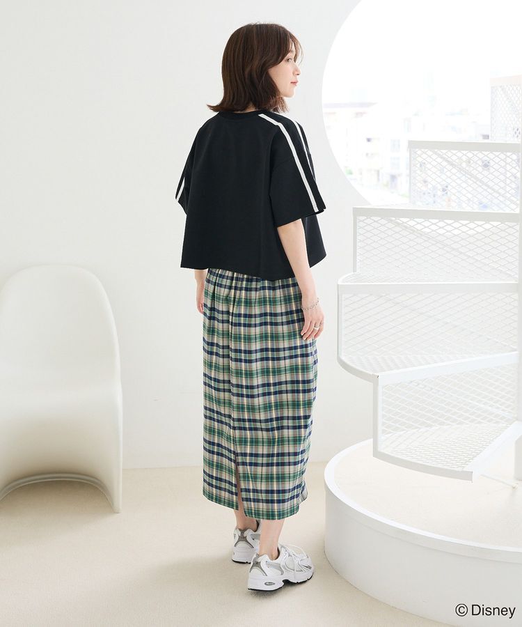 Green Parks「スティッチ/メタルプリントクロップドミニ裏毛プルオーバー」|Tシャツ・カットソー|