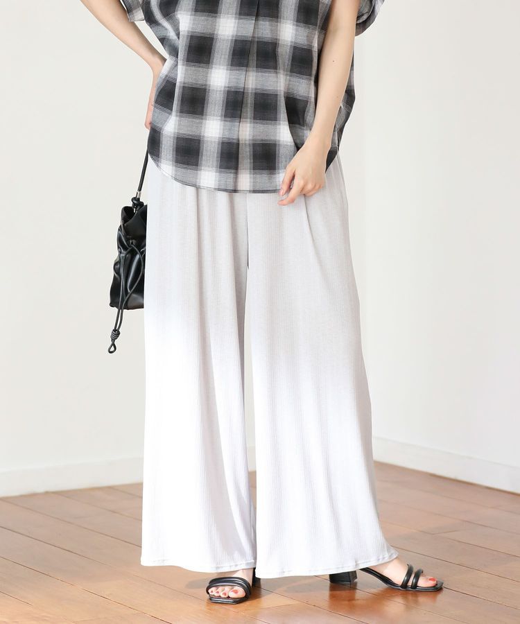 Green Parks「シアーワイドパンツ」|その他|Light Gray