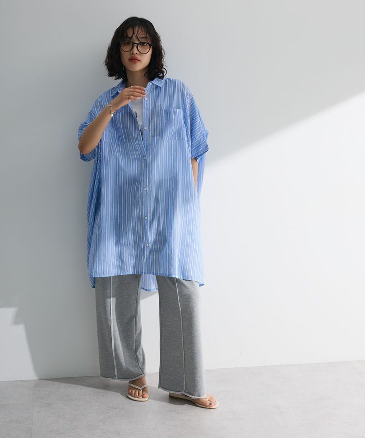 Green Parks「インド綿 ボイルポンチョチュニック」|チュニック|