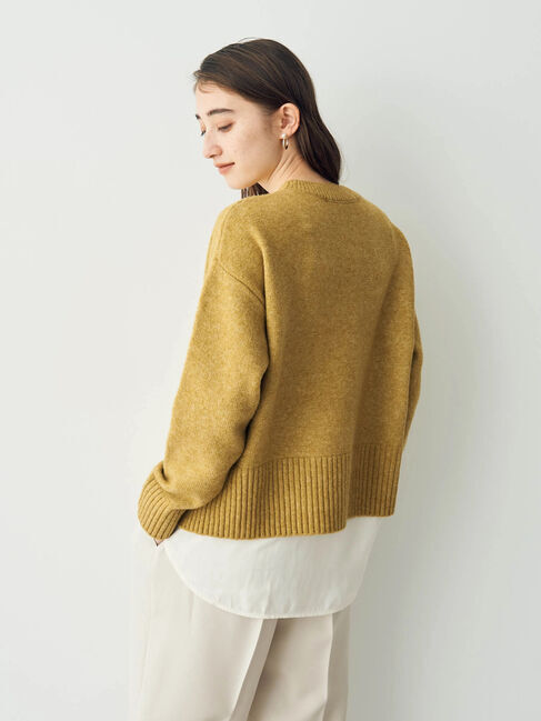 YECCA VECCA「シャツレイヤードニット」|ニット・セーター|