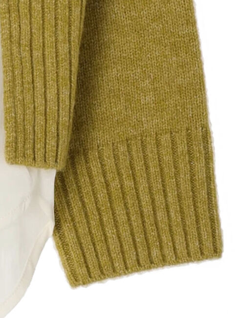 YECCA VECCA「シャツレイヤードニット」|ニット・セーター|