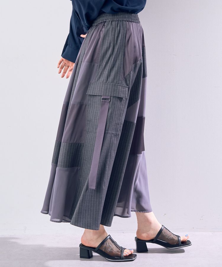 Editt by YECCA VECCA「異素材MIXデザインスカート」|スカート|