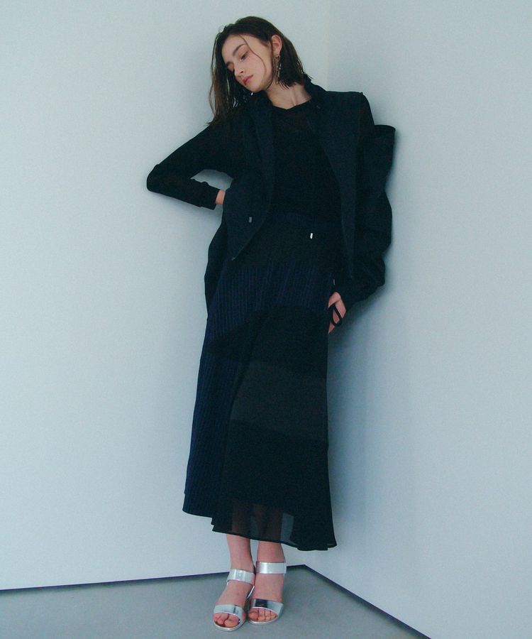 Editt by YECCA VECCA「異素材MIXデザインスカート」|スカート|