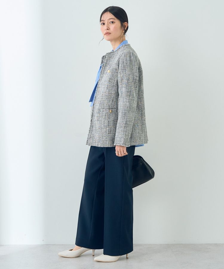YECCA VECCA「金釦ツイードジャケット」|テーラードジャケット|