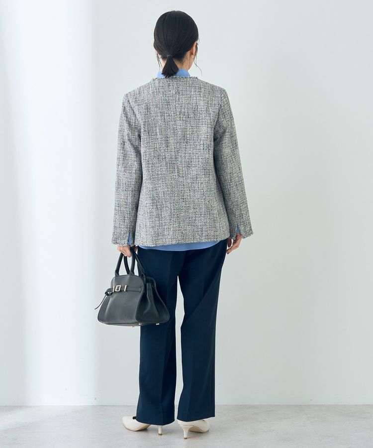 YECCA VECCA「金釦ツイードジャケット」|テーラードジャケット|