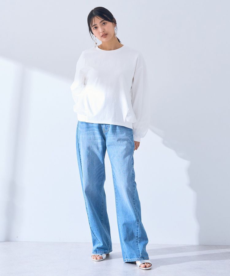 YECCA VECCA「チュールMIXプルオーバー」|Tシャツ・カットソー|