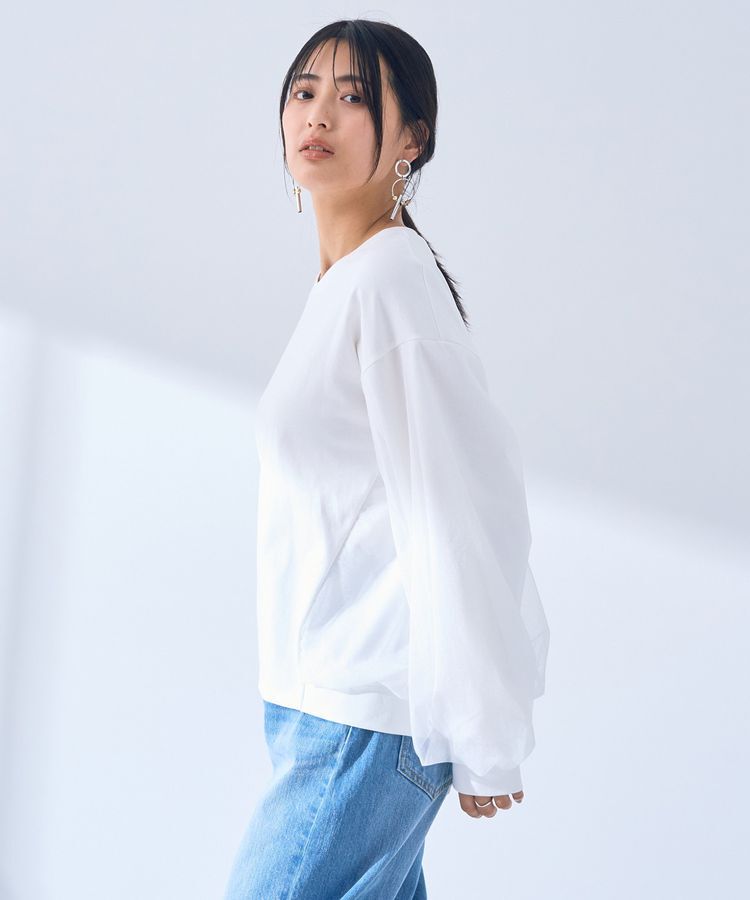 YECCA VECCA「チュールMIXプルオーバー」|Tシャツ・カットソー|