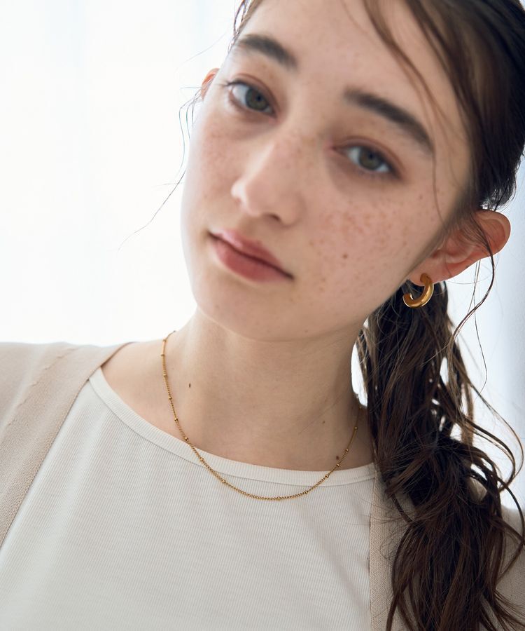 YECCA VECCA「ドットチェーンステンレスネックレス」|ネックレス|Gold