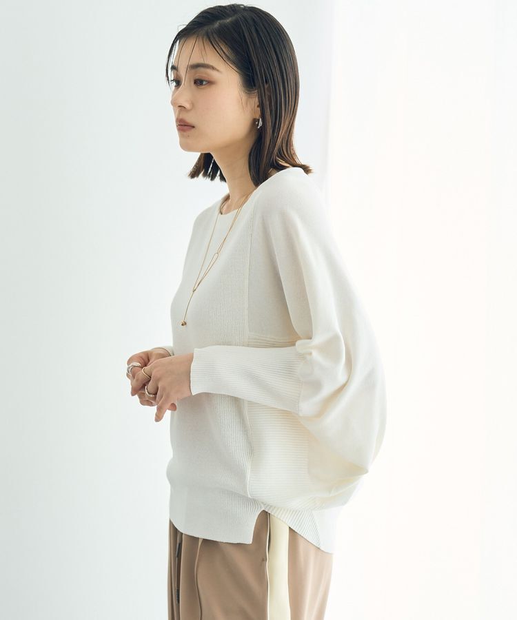 YECCA VECCA「リブMIXドルマンニット」|ニット・セーター|