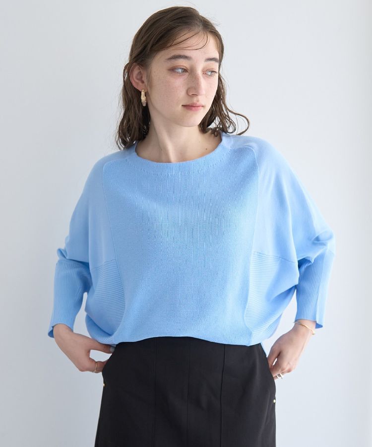 YECCA VECCA「リブMIXドルマンニット」|ニット・セーター|Sax