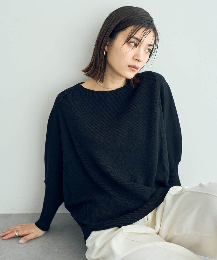 YECCA VECCA「リブMIXドルマンニット」|ニット・セーター|